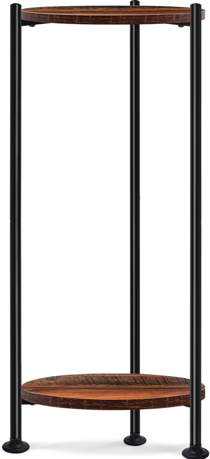 Lilybud–lily Plant Stand Indoor, 30” Tall Plant Stands for Indoor Plants, Heavy Duty Plant Shelf, 2 Tier Flower Holder for Living Room, Balcony, Deck