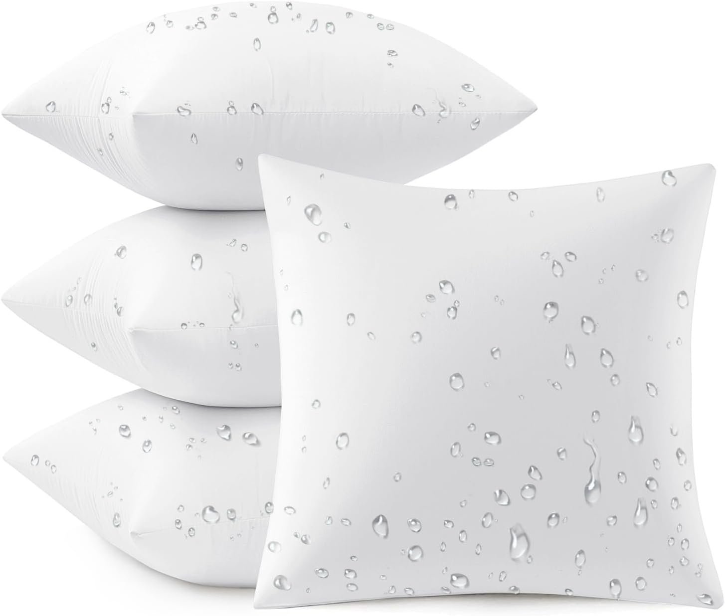 MIULEE Outdoor Pillow Inserts 18×18 Pack of 4