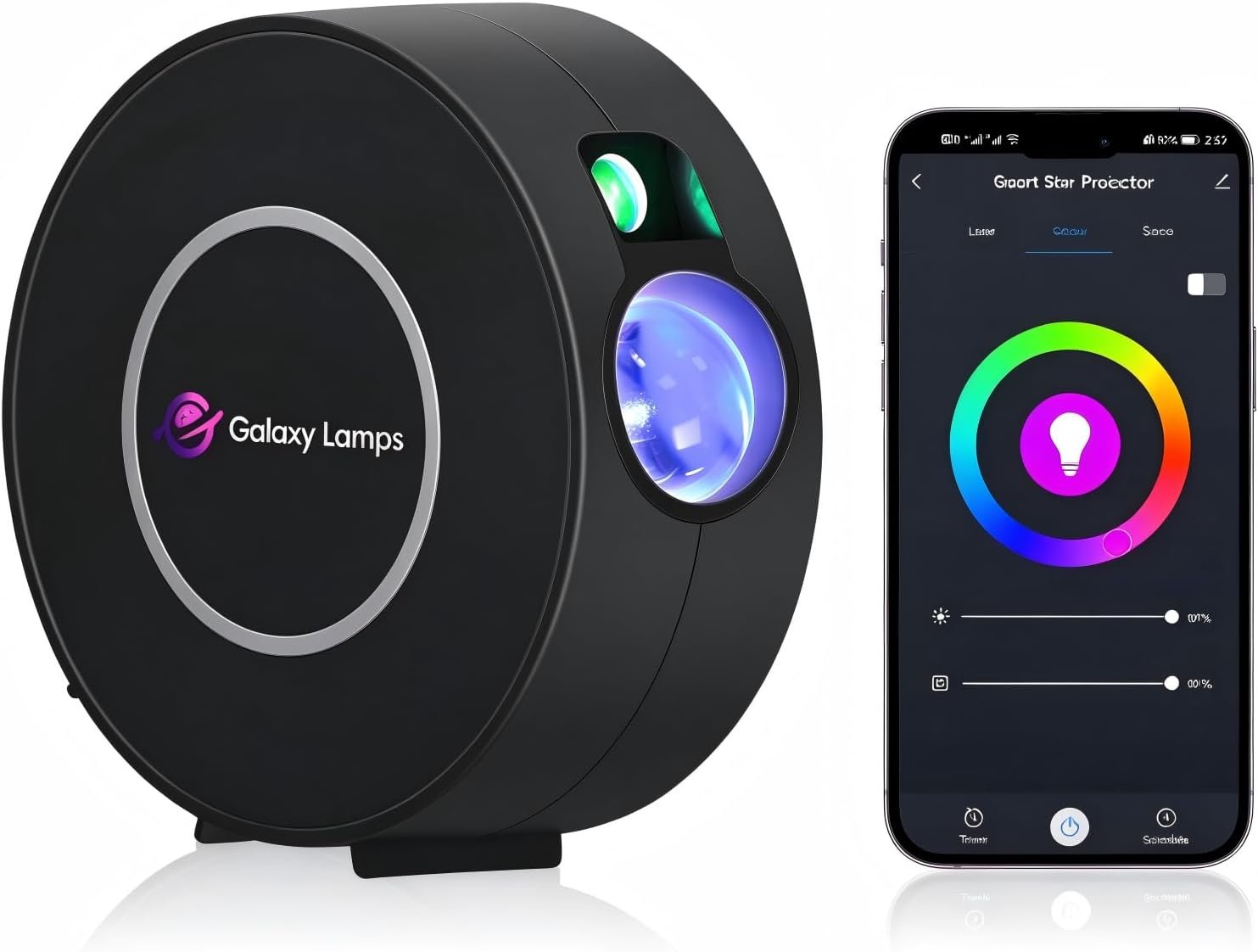 Smart Galaxy Projector,LED Star Projector for Bedroom Ceilings