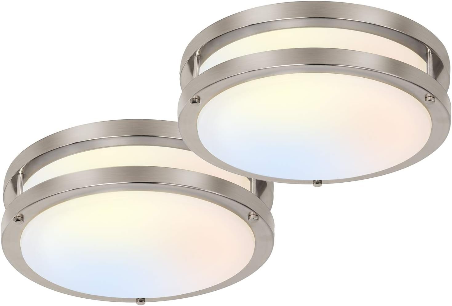 hykolity 13 inch Flush Mount LED Ceiling Light Fixture,1300LM,5CCT