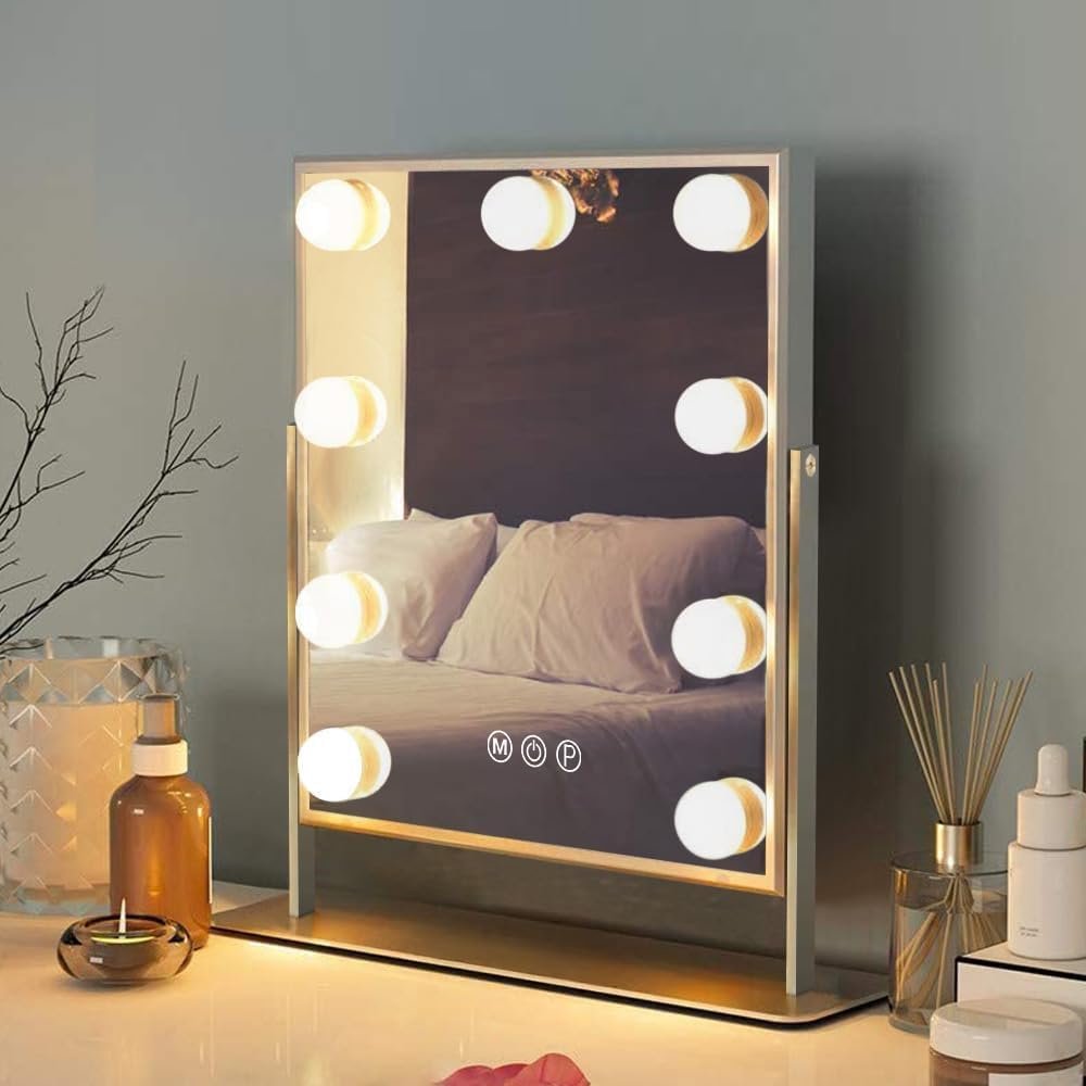 FENCHILIN Vanity Mirror with Lights Lighted Makeup Mirror