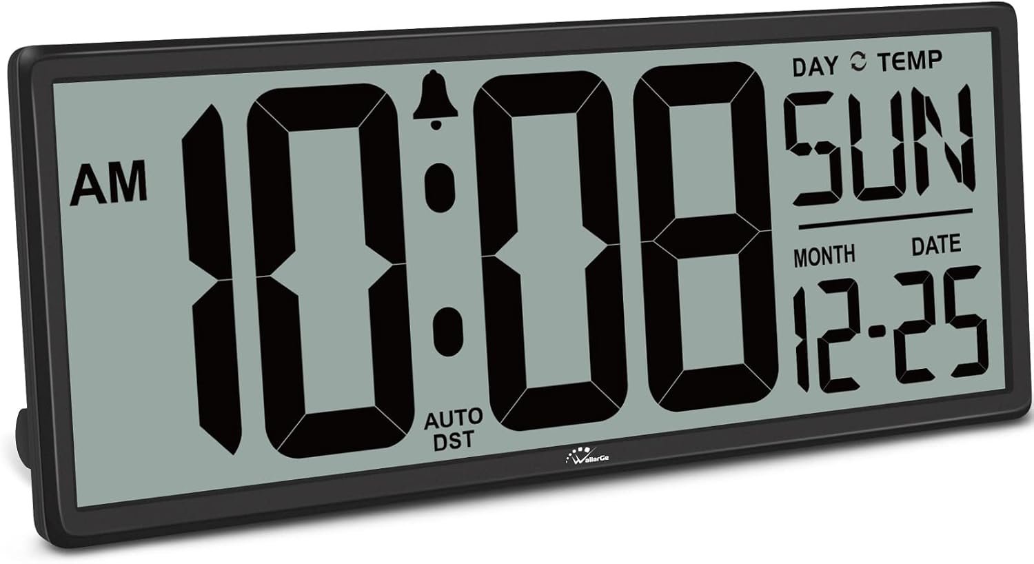 14.5” Large Digital Wall Clock Battery Operated