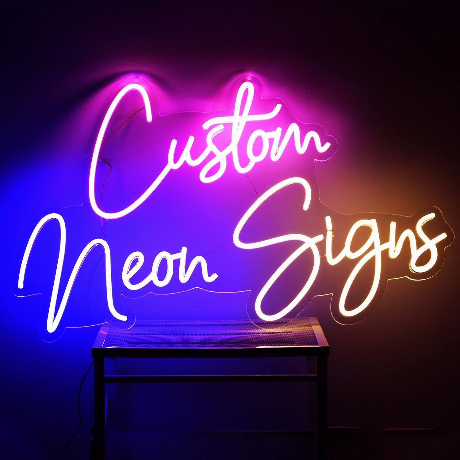 Custom Neon Sign, Large Custom Led Signs for Wall Room Decor, Personalized Light Up Name Sign Decor Gift for Birthday Wedding Party Bar Salon Business Bedroom