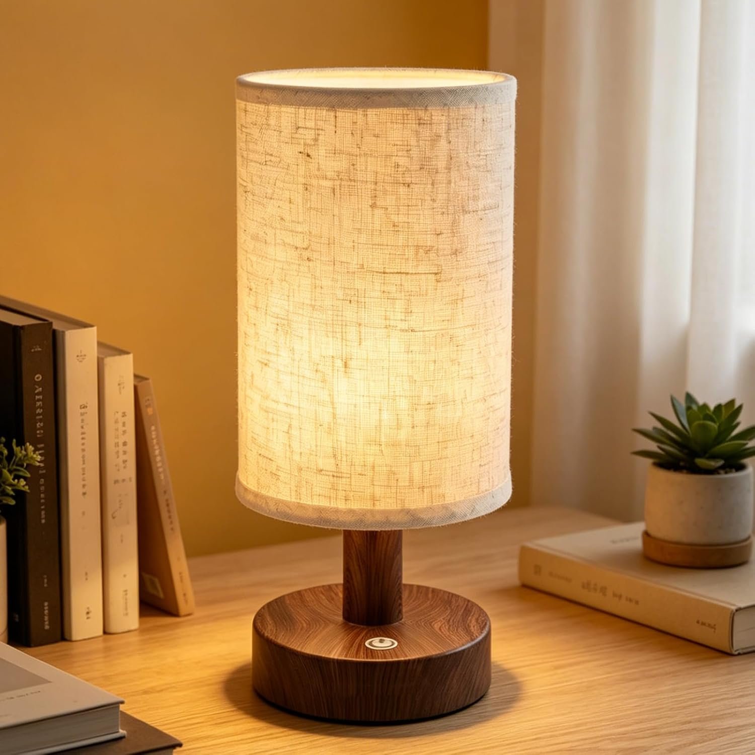 Rechargeable Cordless Table Lamp, 4000mAh Battery, Touch Control, Dimmable