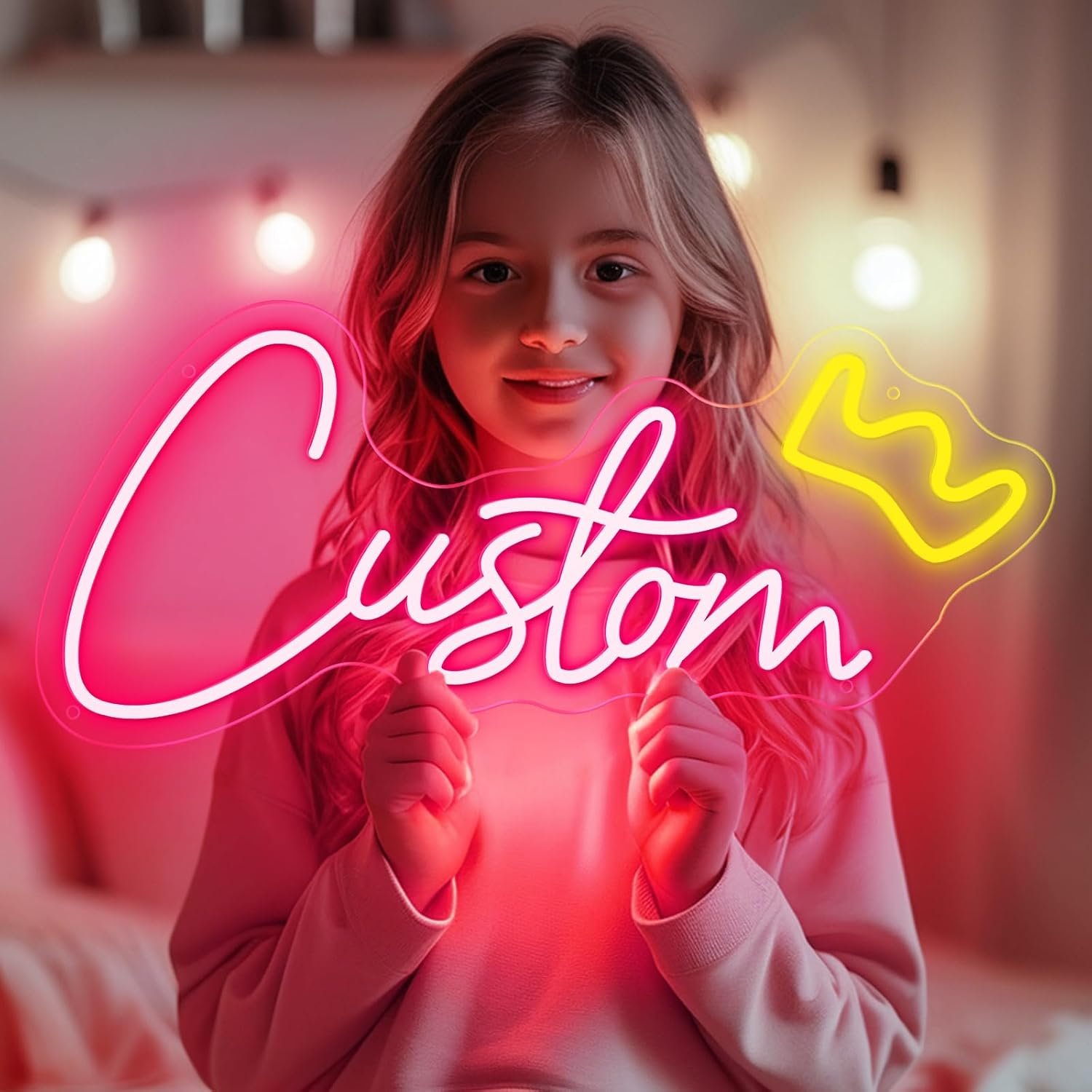 Custom Neon Signs for Wall Decor Personalized LED Name Light for Bedroom