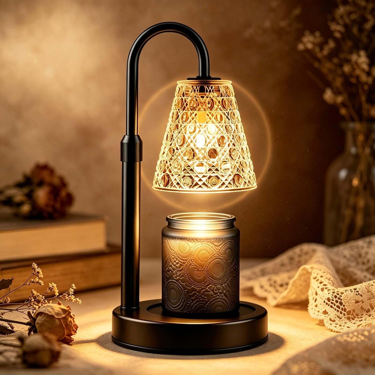 Candle Warmer Lamp with Timer Dimmable, Birthday Gifts for Women Mom