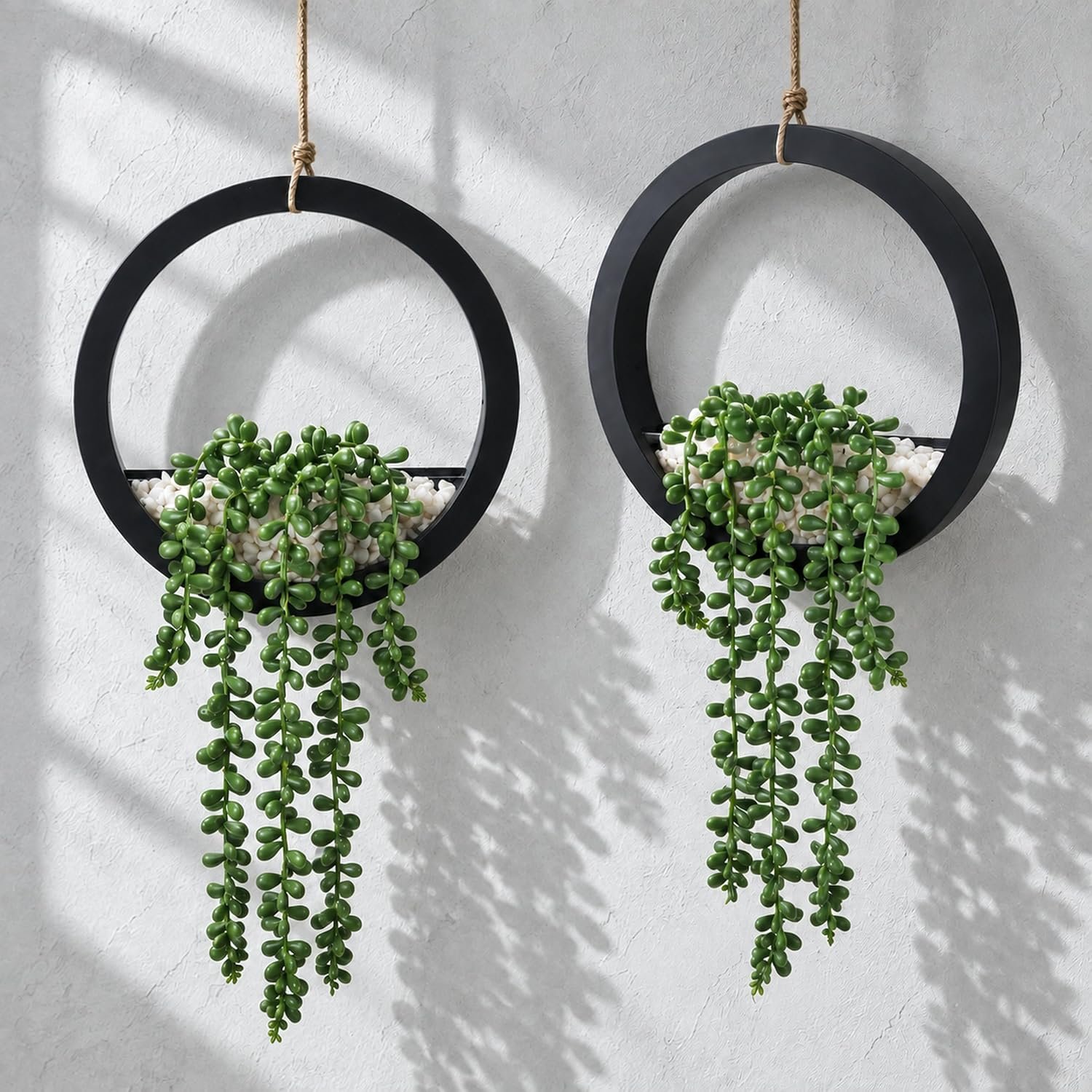 Der Rose 2 Pack Hanging Artificial String of Pearls for Wall Decor