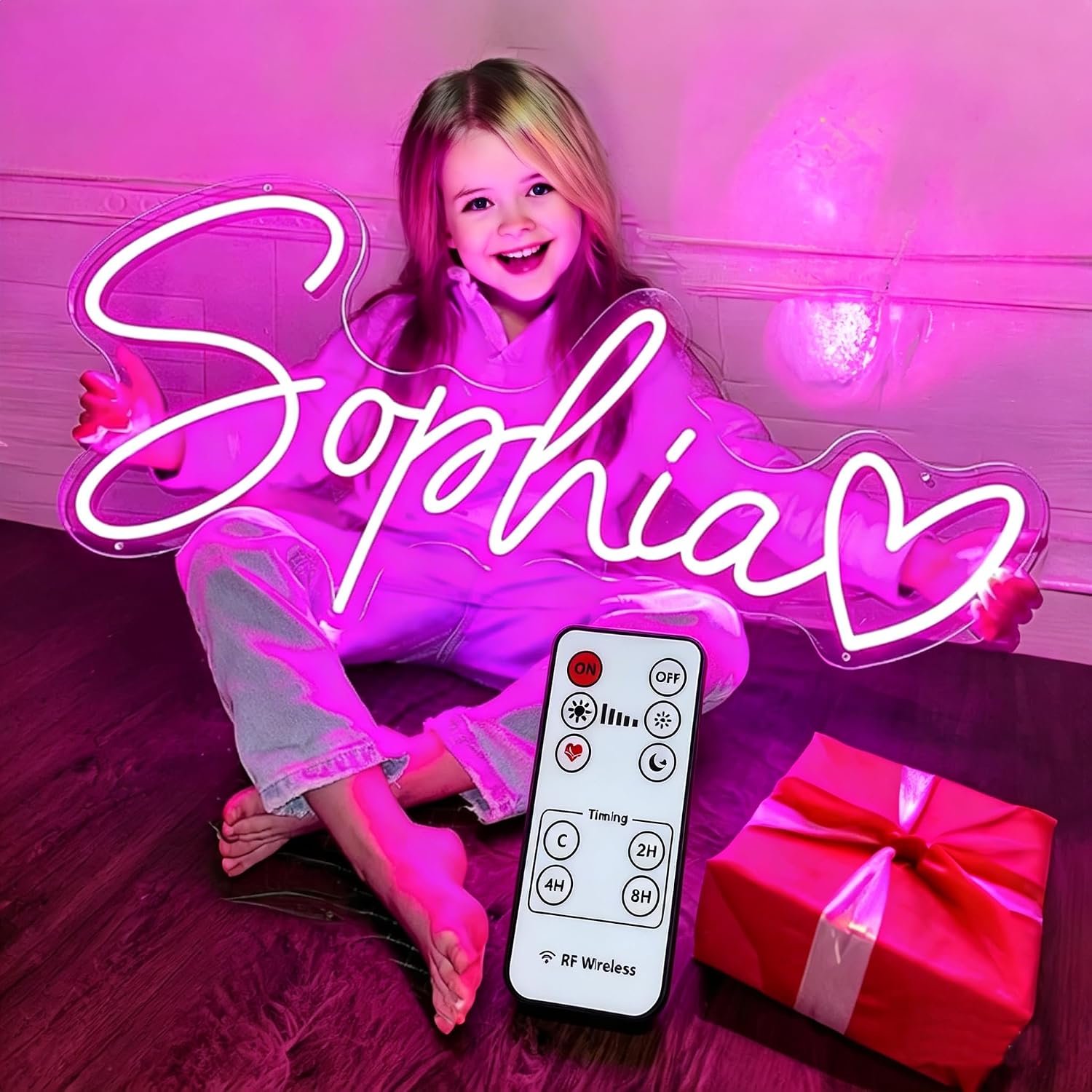 Custom Wall Name Sign: Personalized Neon Signs for Kids Bedroom