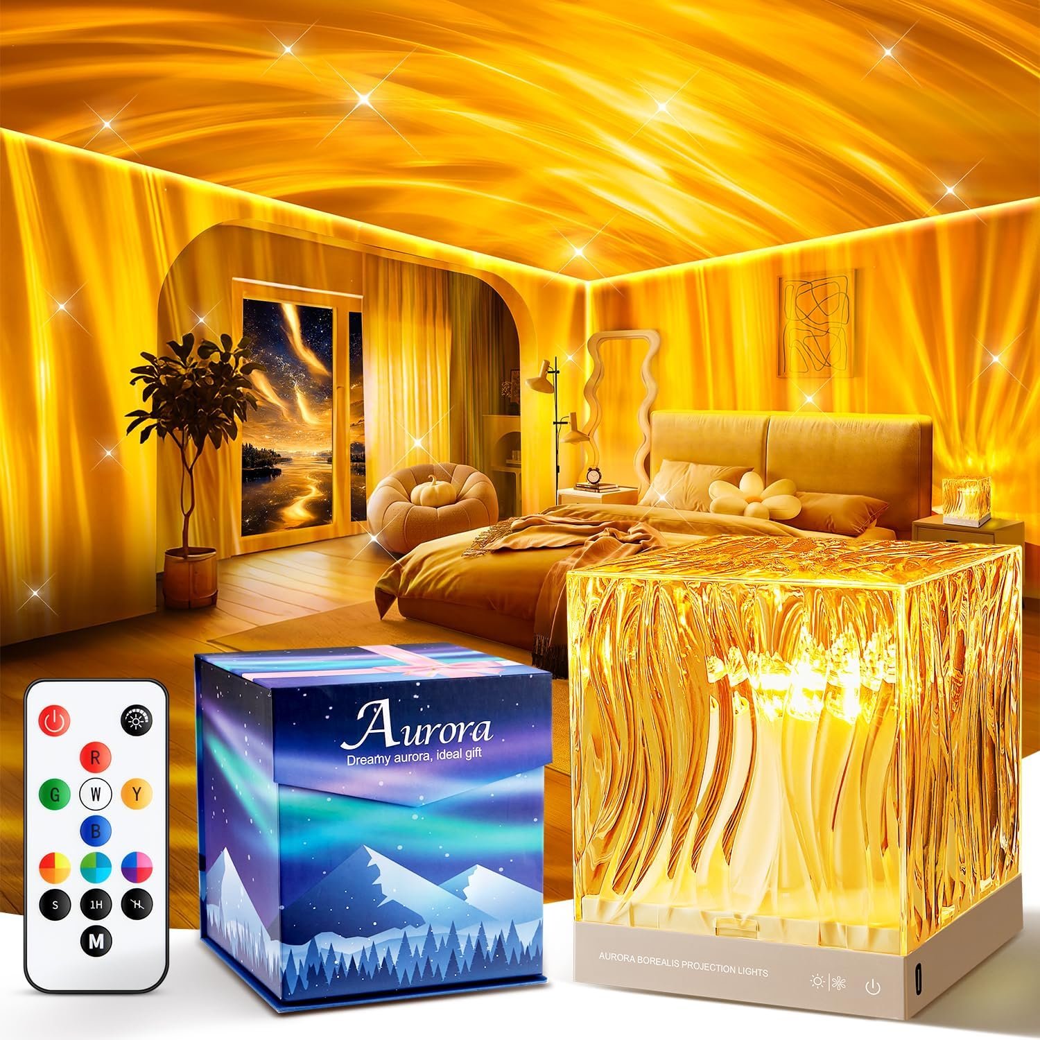 Galaxy Projector Night Light Projector, 18-Color Ocean Havie Lamp Gift Box