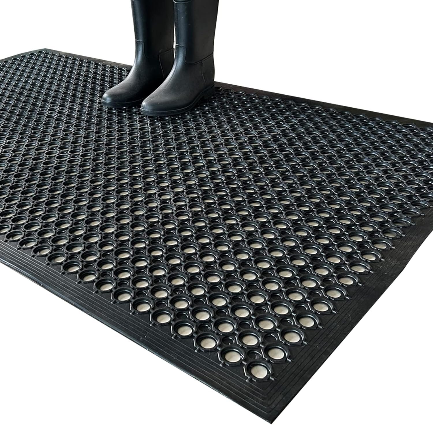 Outside Rubber Floor Mats Anti Slip Commercial Resturant Drainage Mat
