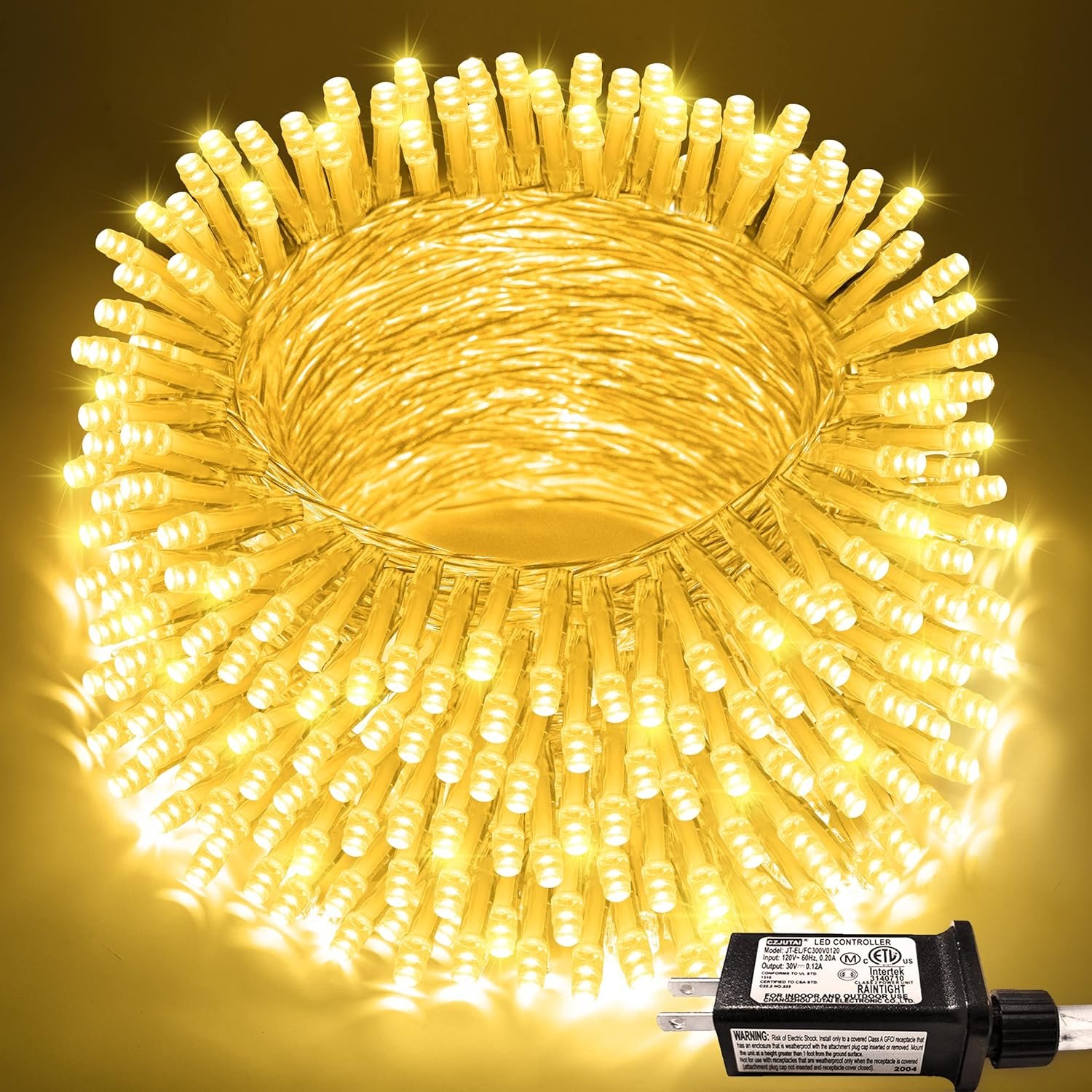 JMEXSUSS 66Ft 200 LED Christmas Lights Outdoor Indoor Christmas Tree Lights